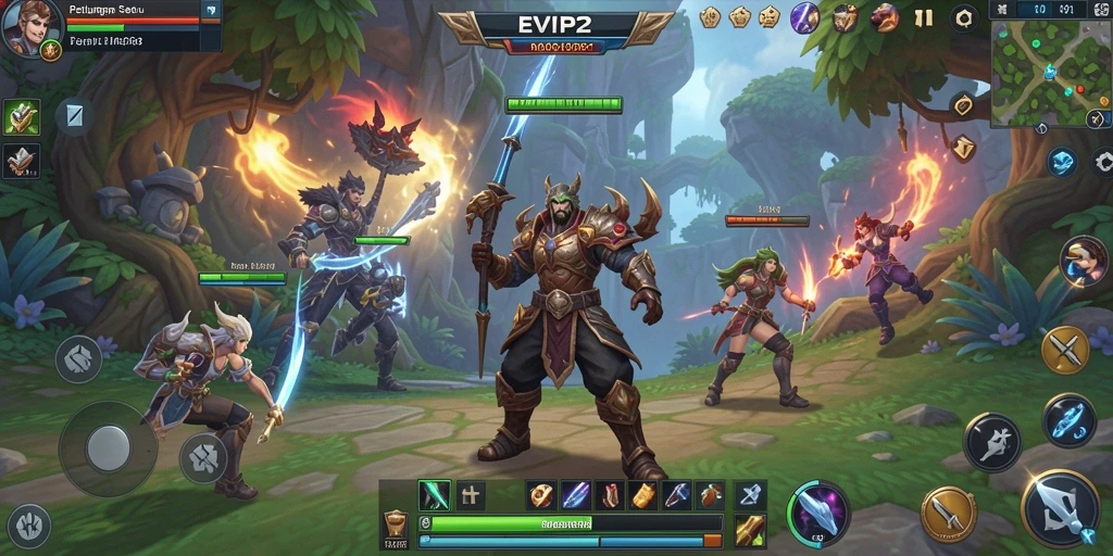 Screenshot gameplay EVIP2 menampilkan aksi seru dalam petualangan MMORPG.