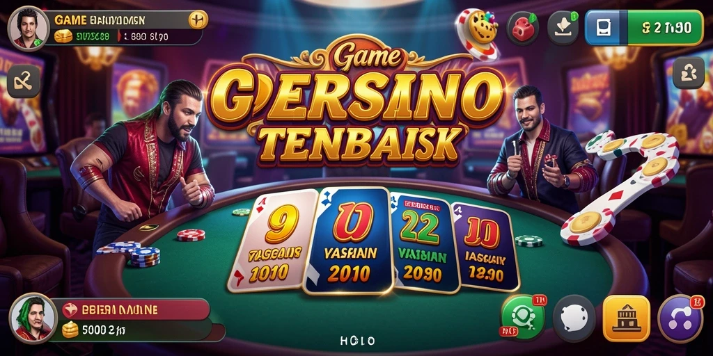 Screenshot gameplay H03 menampilkan suasana kasino yang menakjubkan.