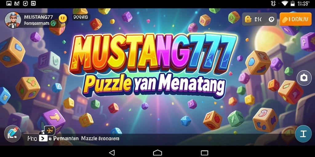 Screenshot MUSTANG77 menampilkan gameplay Puzzle yang menantang.