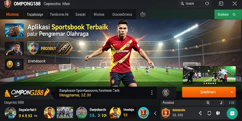 Tampilan gameplay OMPONG188 yang menarik saat bertaruh pada olahraga.