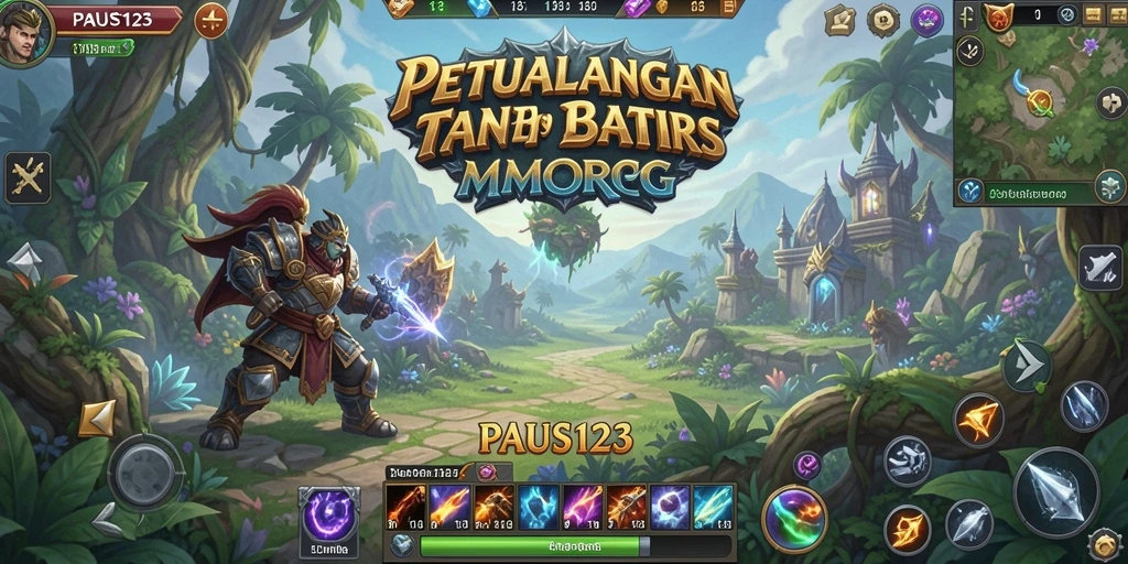 Tangkapan layar utama PAUS123 dengan aksi gameplay yang mendebarkan.