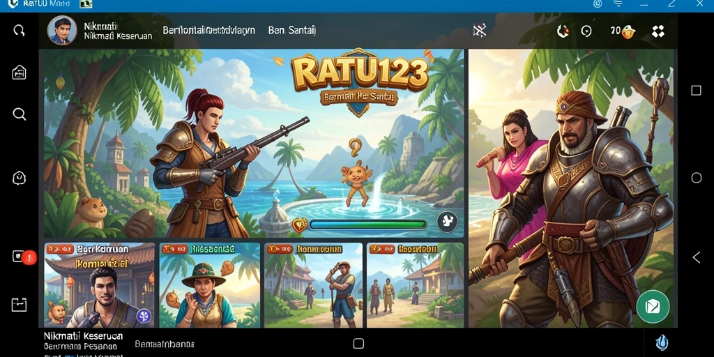 Tangkapan layar utama RATU123 menunjukkan gameplay yang menyenangkan dan santai.