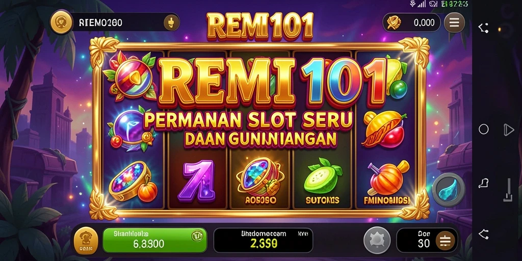 Tampilan gameplay menarik dari REMI101 dengan fitur Slot yang seru.