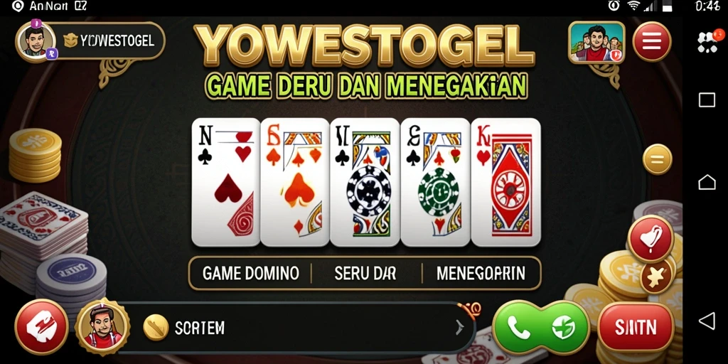 Tampilan gameplay seru dan interaktif YOWESTOGEL.
